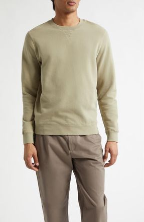 Sunspel French Terry Sweatshirt in Pistachio at Nordstrom, Size X-Large