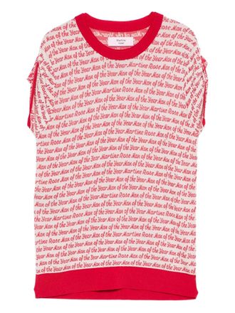 Martine Rose patterned T-shirt - men - Nylon/Viscose/Spandex/Elastane - S - White