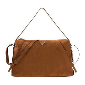 Guess Tassen, Dames, Bruin, ONE Size, Devon Grote Schoudertas
