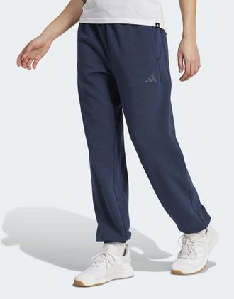 adidas Designed For Training - Pantaloni da riscaldamento color inchiostro aurora-Blu navy