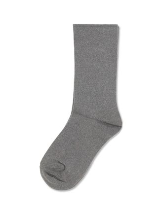 Brunello Cucinelli Womens Socks Cashmere Grey Medium With Silk