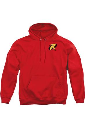 Gildan Batman Robin Logo Adult Pull Over Hoodie / Hooded Sweatshirt
