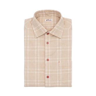 Kiton Camisa Nerano - Shirts - Hombre - Beige - 2XL