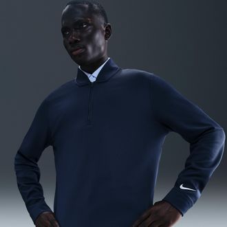 Nike Mens Velocity Therma-FIT 1/2-Zip Golf Top in Blue | IB0307-419