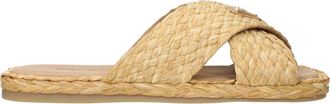 Prada Slippers En Klompen Dames Raffia Beige/Natuurlijk