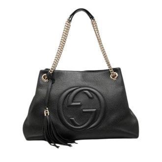 Gucci Pre-owned Soho Chain - Dames - Pre-owned - Zwart - Maat: ONE Size Leer