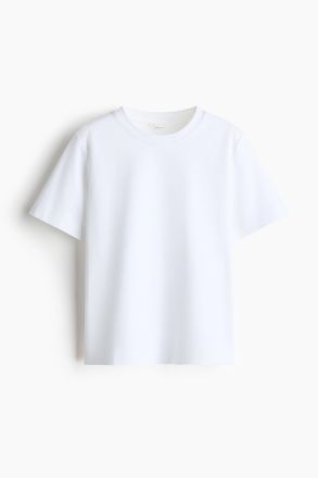 H&M T-Shirt aus Pima-Baumwolle - White