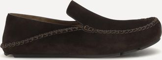 Loewe Mocassini Rambla in pelle di vitello scamosciata Man 43
