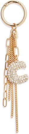 Chelsea28 Pav&eacute; Crystal Inital Bag Charm in C- Clear- Gold at Nordstrom