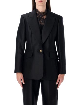 Zimmermann Hypnotic Wool-Silk Blend Tailored Jacket