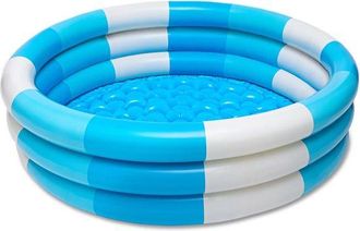 OEM Piscina Hinchable Infantil, Modelo Redondo De 3 Anillos, Rayada, Port&aacute;til, Juguetes Acu&aacute;ticos, Fiesta De Verano En El Jard&iacute;n, 90 Cm