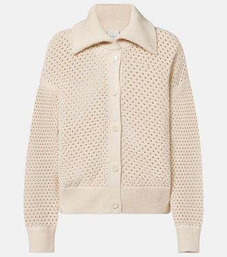 Varley Myrtle pointelle cotton cardigan