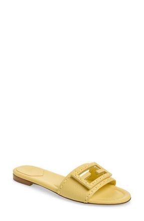 Fendi Signature Slide Sandal in Light Sorbetto at Nordstrom, Size 7.5Us