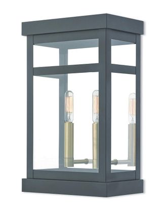 Livex Lighting Livex Hopewell 2 Light Bz Outdoor Wall Lantern