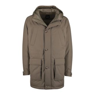HUGO BOSS Jassen, Heren, Bruin, 7Xl, Winterjassen
