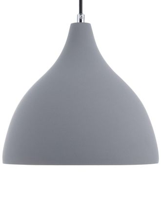 Beliani L&aacute;mpara colgante cemento gris claro