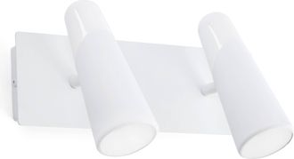 Netlighting Lao LED 2 Light Indoor Adjustable Wall Spotlight White