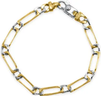 Pompeii3 Mens Link 14k Gold (12gram) or Platinum (19gram) 5.5mm Bracelet 8