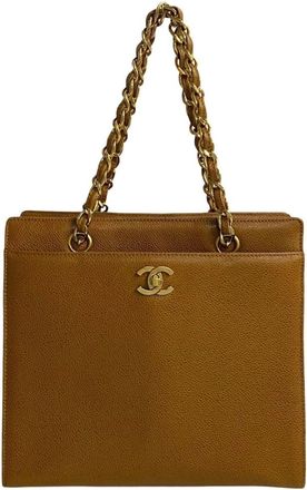 Chanel Leather Grained Calfskin Handbag (Pre-Owned)