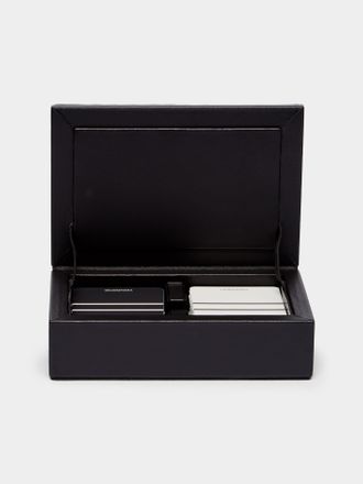 Riviere Eva Woven Leather Playing Cards Holder