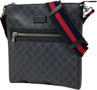 Gucci Pre-owned Sherry Line Schoudertas - Heren - Vintage Schoudertas - Zwart - ONE Size - Leer - Vintage