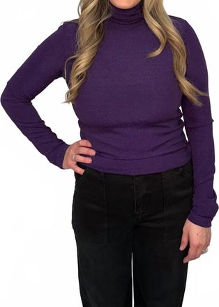 FRNCH Carmelite Knitted Top In Purple