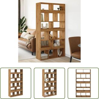 vidaXL vidaXL Libreria in legno - Libreria Rovere Artigianale 100x33x187,5 cm in Truciolato
