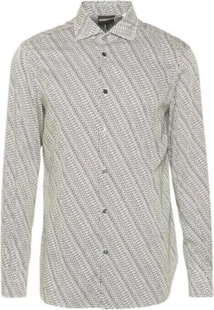 Emporio Armani Zwarte Casual Overhemden 6R1C861Nmvzf 085 - Heren - Casual Overhemden - Zwart - XL - Overhemden