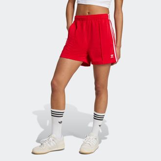 adidas Shorts ADIDAS ORIGINALS FIREBIRD SHORT, Damen, Gr. XXL, N-Gr, rot (better scarlet, wei&szlig;), Obermaterial: 100% Polyester, Hosen Shorts