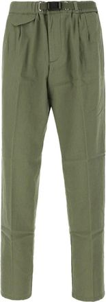 White Sand Slim-fit Trousers, male, Green, L, Stylish Trousers for Men and Women