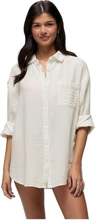 Prana Hideaways Button Down Top Womens Clothing Alba : LG (Womens 12-14), Cotton