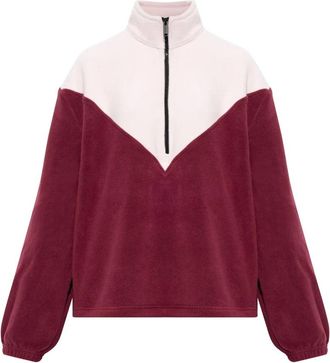 Canada Goose Tayen Colour Block Fleece Quarter Zip - Dames - Sweatshirts - Roze - S - Katoen - Hoodies & sweatvesten