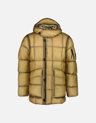 C.P. Company Mens D.D. Shell Down Lens Parka - Brown - Size: 40/Regular