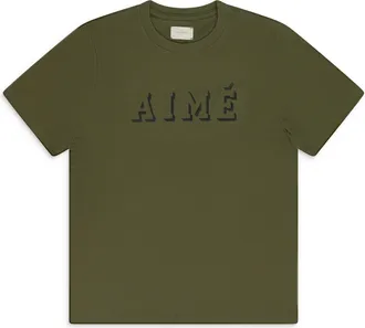 Aim&eacute; Leon Dore Green Shadow Logo T-Shirt