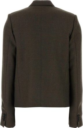 Loewe Womens Jacket Blazer Brown Wool Blazers