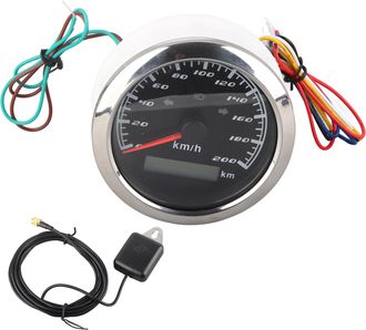 OEM Veloc&iacute;metro Gps Ip67 De 9-32 V, 200 Km/h, Od&oacute;metro Lcd De 0-999999 Km/h, Panel De Instrumentos Multifunci&oacute;n Antivaho, Apto Para Coches, Motocicletas Y