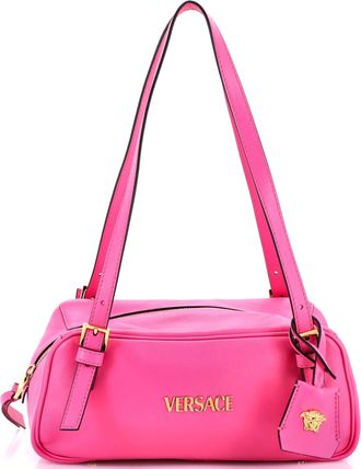 Versace Tag Bowling Bag Leather