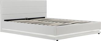 Habitat et Jardin Habitat Et Jardin - Cama Con Led anastasia- 160 X 200 Cm - Blanco