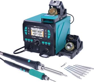 OEM Estaci&oacute;n De Retrabajo Con Pistola De Calor, Doble Funci&oacute;n, Temperatura Ajustable, Juego 1, 220v-240v Ue-a