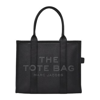 Marc Jacobs The Leather Large Tote Tas - Dames - Handtassen - Zwart - ONE Size - Leer - Tassen