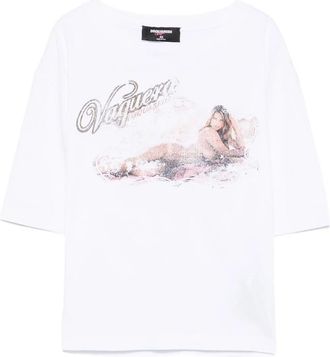 Dsquared2 Graphic-print Cotton Top