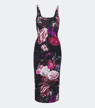 Roberto Cavalli Floral midi dress