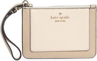 Kate Spade New York lena leather wristlet in Light Sand Multi at Nordstrom Rack