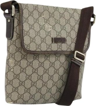 Gucci Pre-owned Cross Body Bags, female, Beige, Size: ONE SIZE Pre-owned Vintage Shoulder Bag