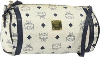 MCM Pre-owned Cross Body Bags, female, White, Size: ONE SIZE Pre-owned Plastic Crossbody Bag