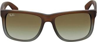 Ray-Ban Ray Ban Justin Classic Green Gradient Square Mens Sunglasses RB4165 854/7Z 54