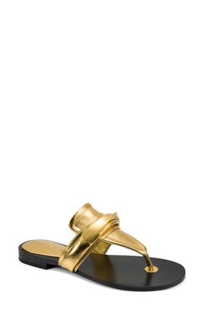 DKNY Velvet Flip Flop in Gold at Nordstrom, Size 6.5