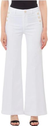 Liu Jo Dames, Jeans, Wit, Maat: W27 Katoen