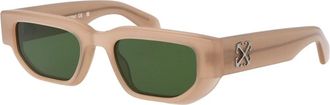 Off-white Greeley Zonnebril - unisex - Zonnebrillen - Beige - 54 MM - Accessoires