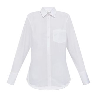 Victoria Beckham Dames, Blouses & Shirts, Wit, Maat: 2XS Katoen